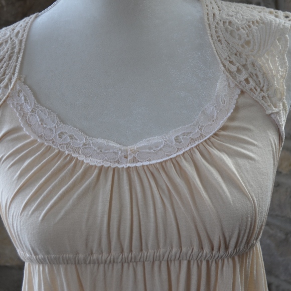 Crochet Cream Sundress - Picture 2 of 4